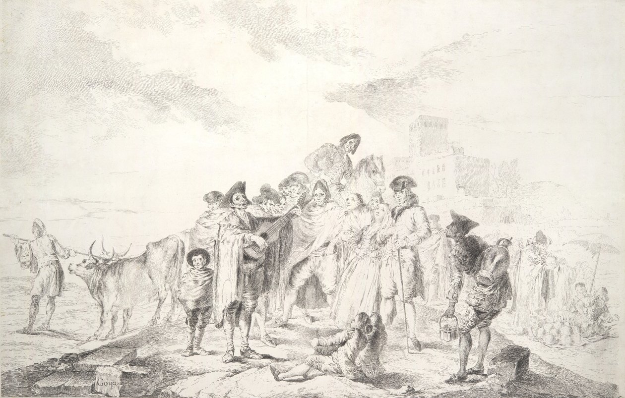 Slepý kytarista Slepý kytarista, ca. 1778, ca. 1778. od Francisco de Goya
