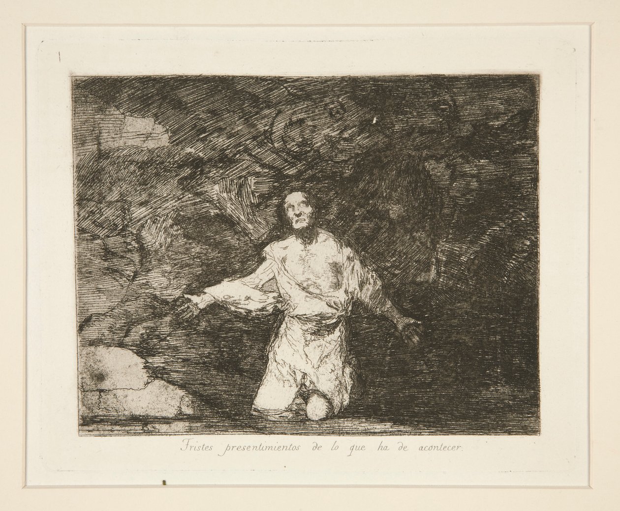 Smutné předtuchy toho, co se stane, pl. 1 z The Disasters of War od Francisco de Goya