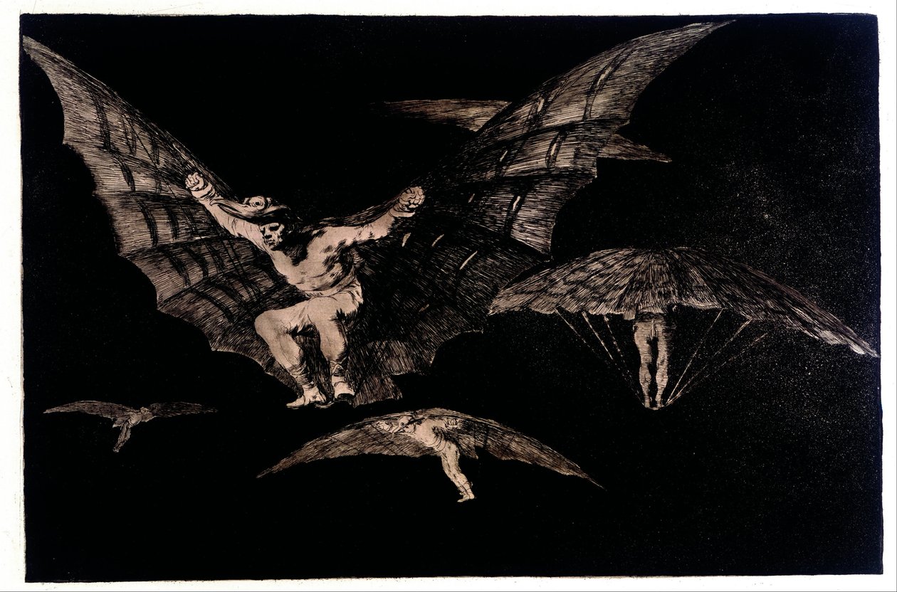 Kde je vůle, tam je cesta (způsob létání) od Francisco de Goya