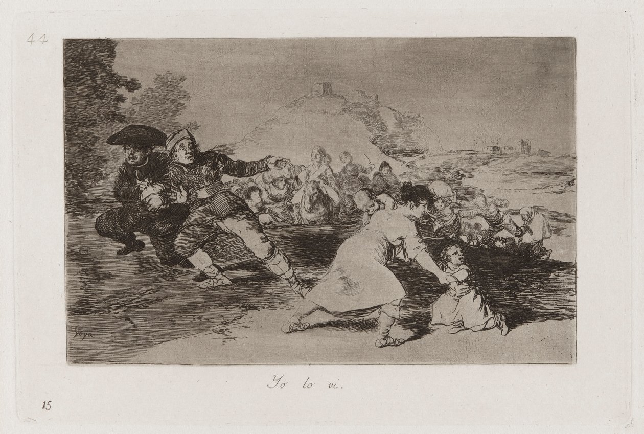 Viděl jsem to, deska 44 z The Disasters of War od Francisco de Goya