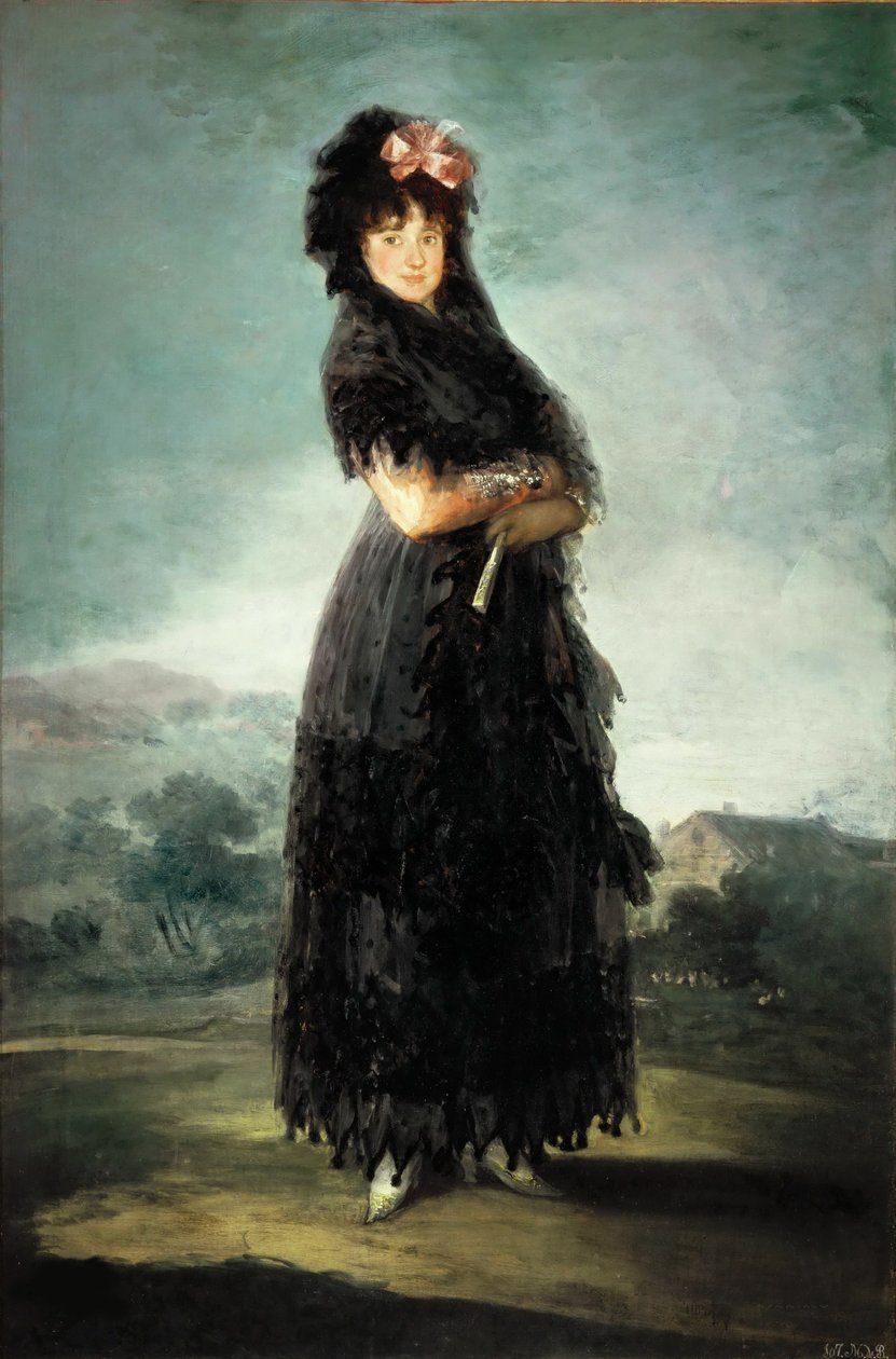 Mariana Waldstein 1763-1808, devátá markýza de Santa Cruz, c. 1797-1800. od Francisco Goya de