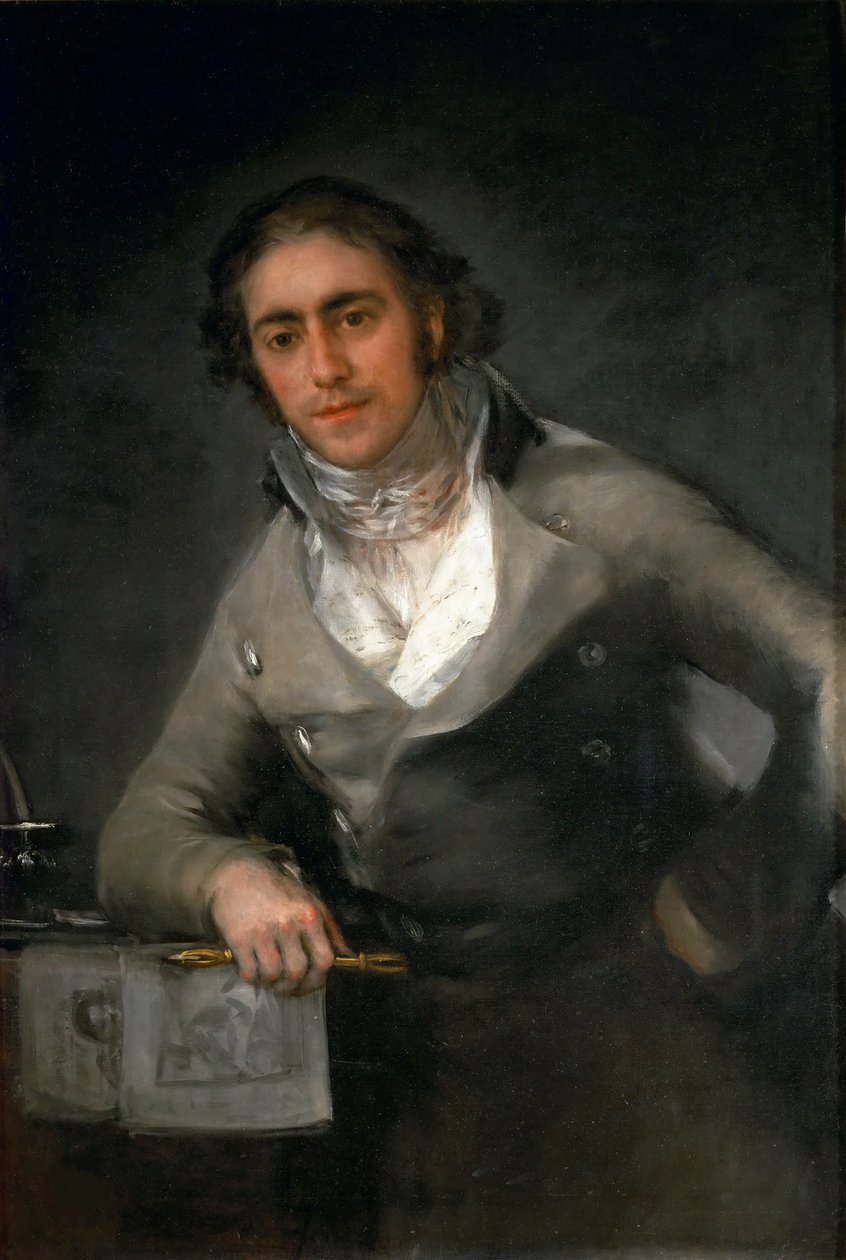 Portrét muže Evaristo Pérez de Castro, cca 1806. od Francisco Goya de