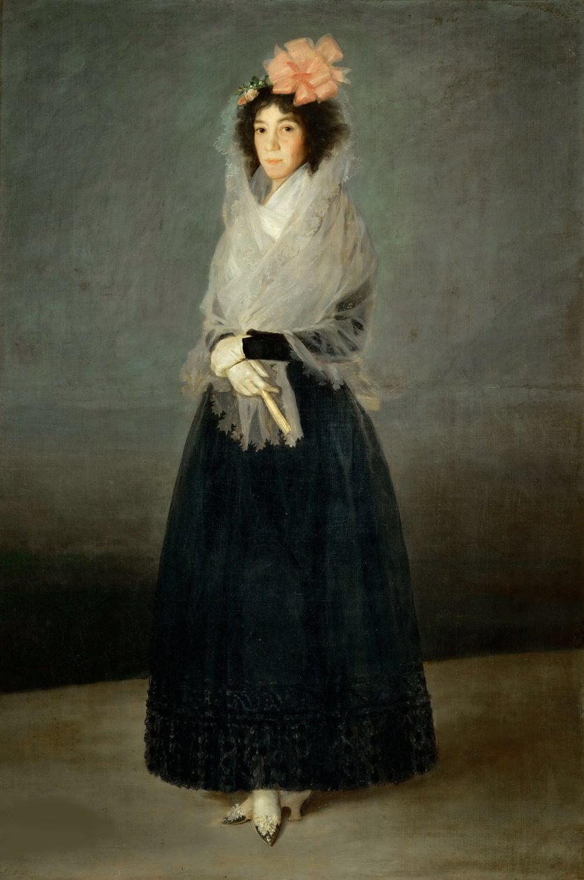 Portrét hraběnky del Carpio, Marquesa de la Solana 1757-1795, cca 1794. od Francisco Goya de