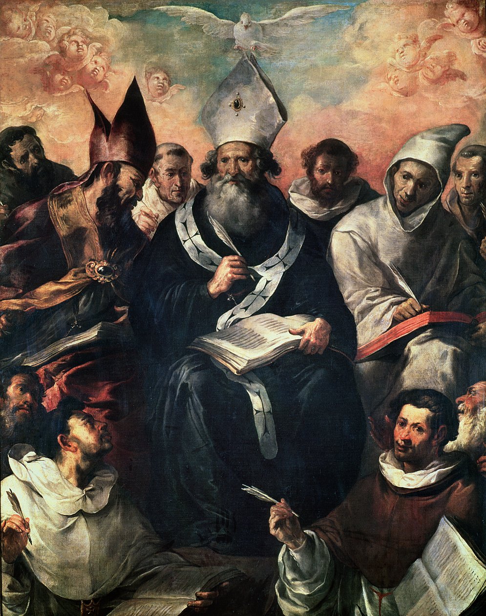 Svatý Basil diktující svou nauku od Francisco Herrera