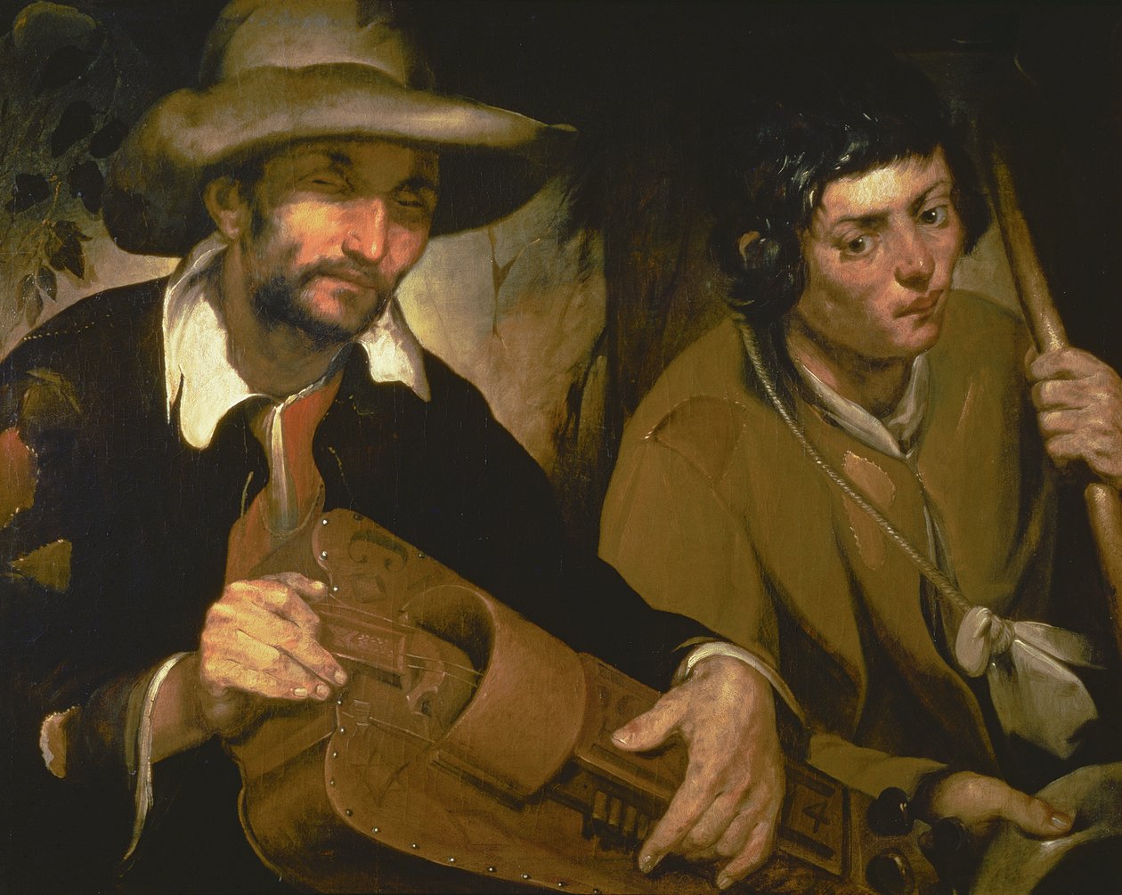 Slepý hráč Hurdy-Gurdy, kolem roku 1640 od Francisco Herrera