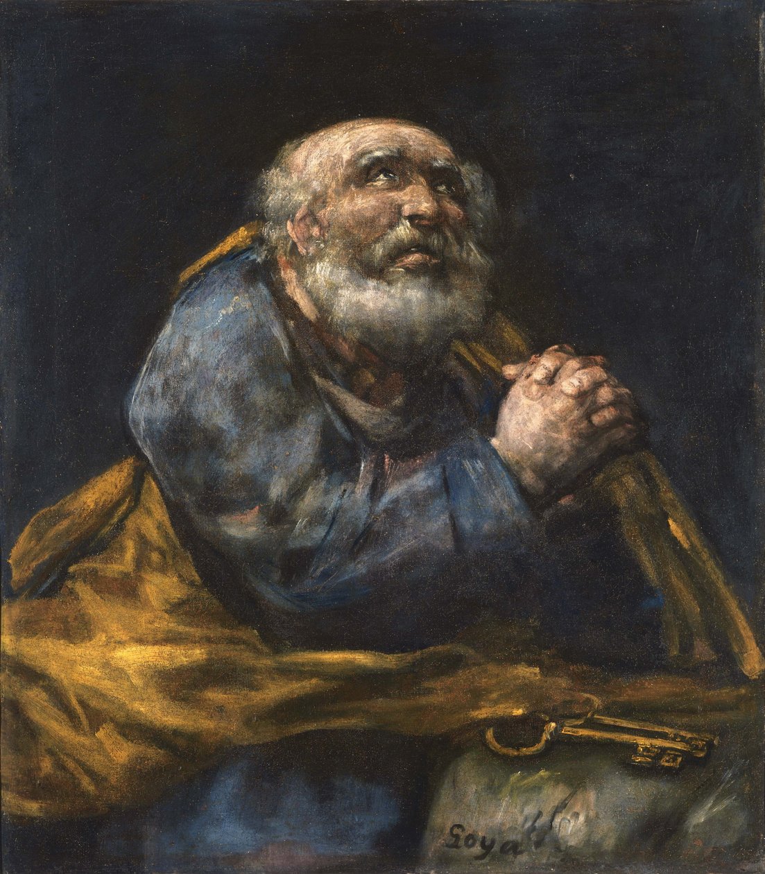 Kající se svatý Petr od Francisco de Goya