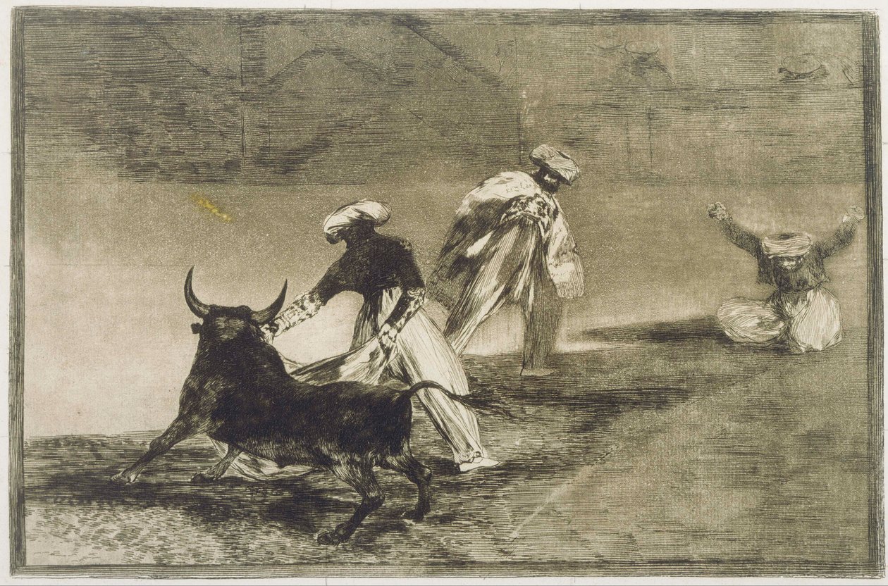 Hrají Another with the Cape ... od L od Francisco de Goya