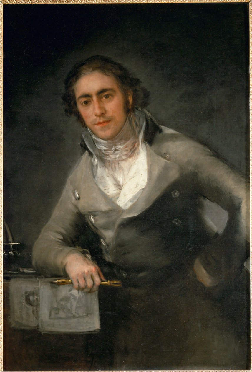 Portrét muže - Mužský portrét ... od Francisco Jose de (circle of) Goya y Lucientes