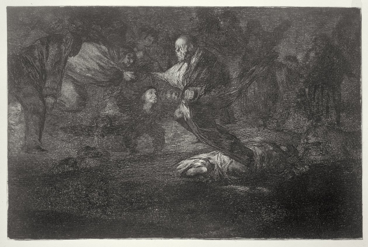 193-0082314 Pohřební hádanka, deska 18 „Přísloví“ od Francisco Jose de Goya y Lucientes