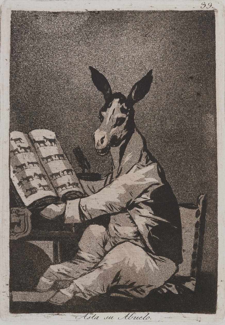 A tak byl jeho dědeček (Asta su abuelo) od Francisco de Goya