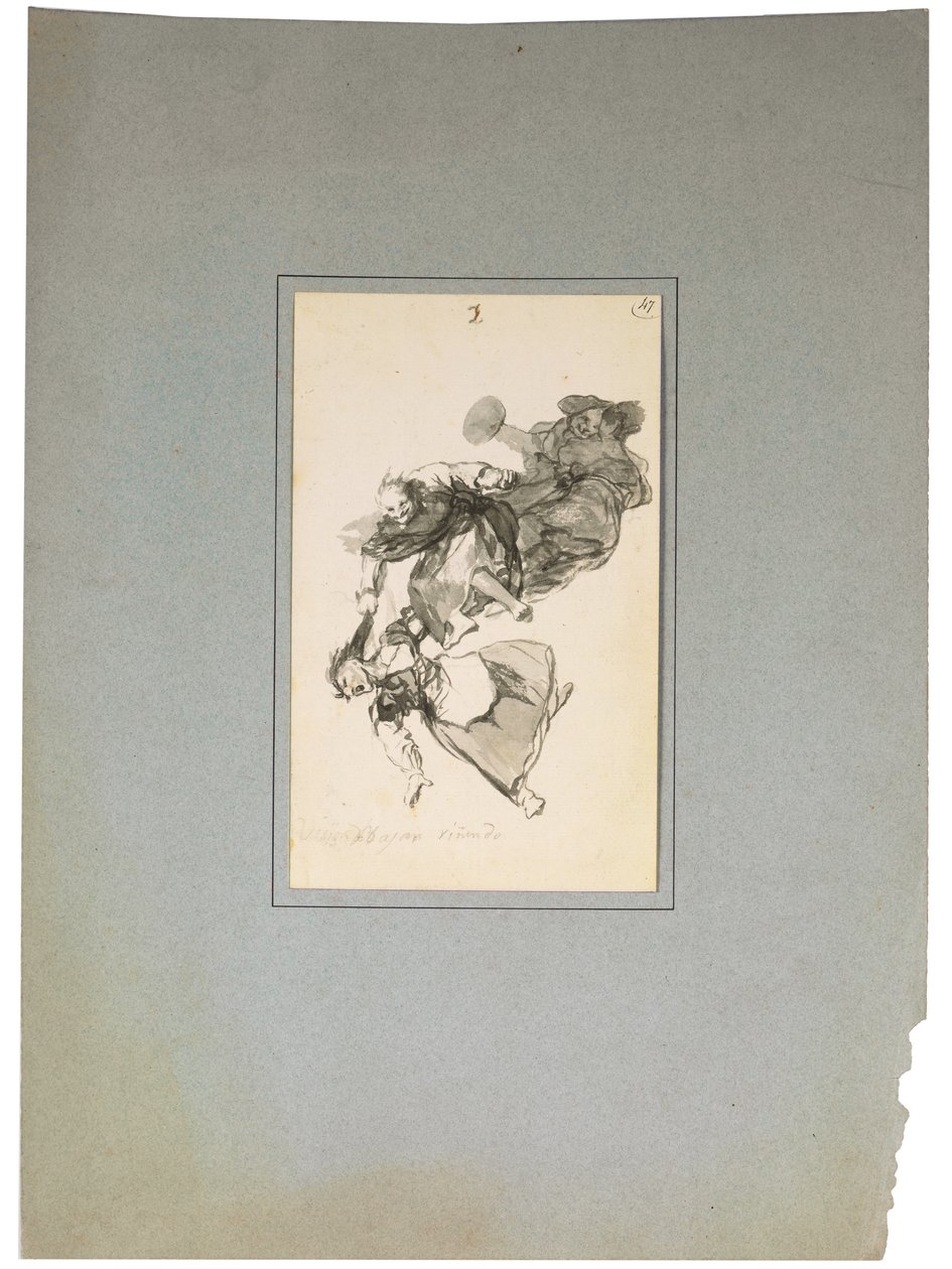 Bajan riñendo, aneb Oni se hádají od Francisco de Goya