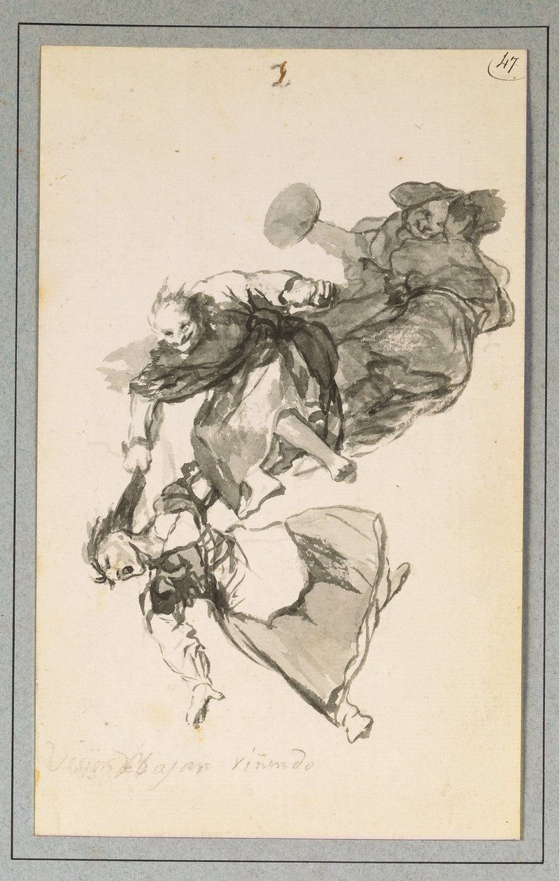Bajan riñendo, aneb Oni se hádají od Francisco de Goya