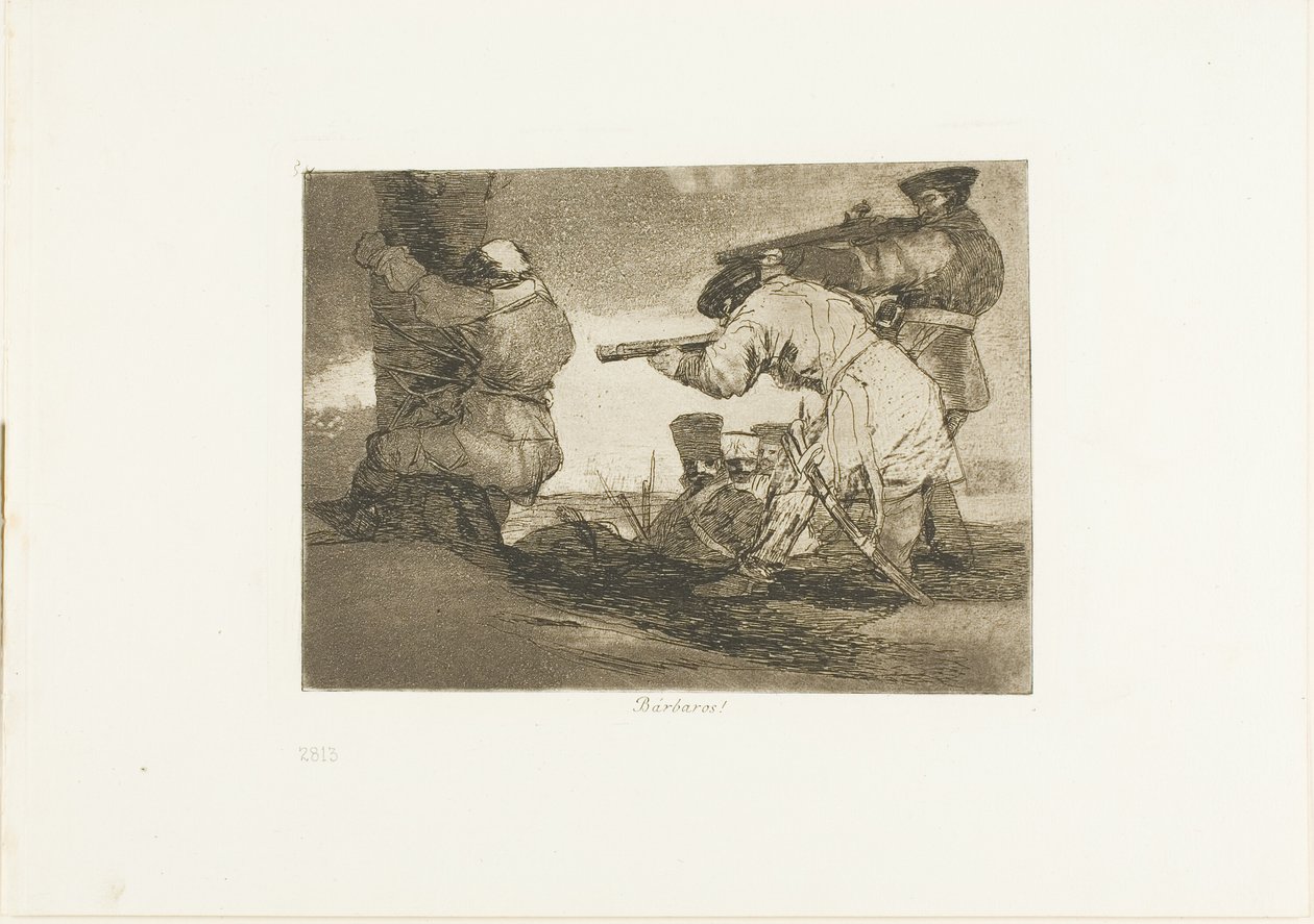 Barbaři!, deska 38 z The Disasters of War od Francisco Jose de Goya y Lucientes