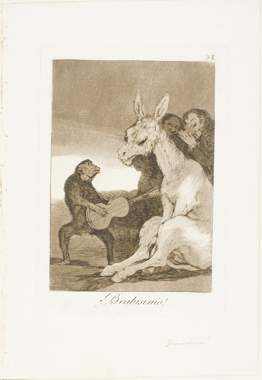 Bravo!, deska 38 z Los Caprichos od Francisco Jose de Goya y Lucientes
