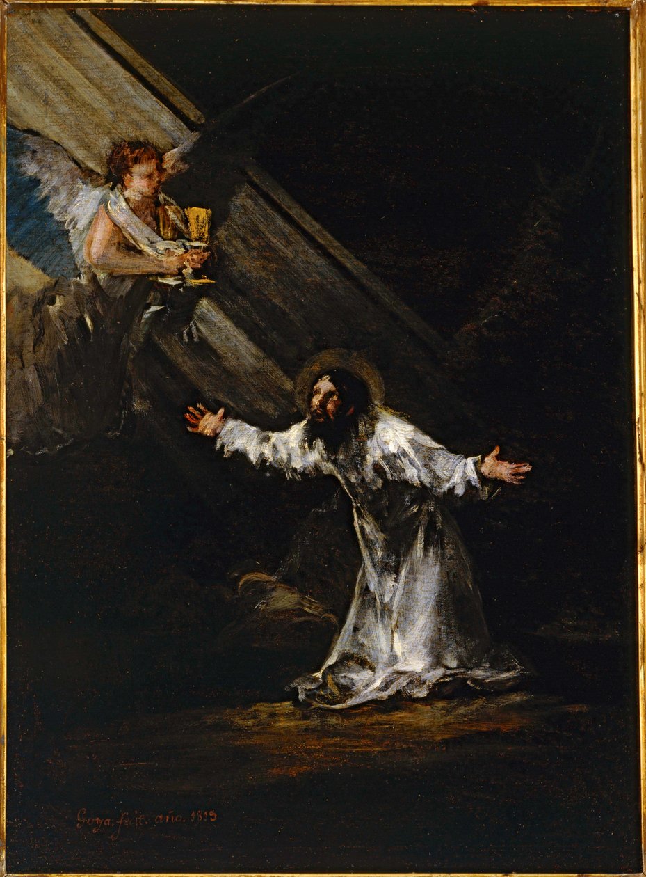 Kristus na Olivové hoře... (olej na desce) od Francisco Jose de Goya y Lucientes