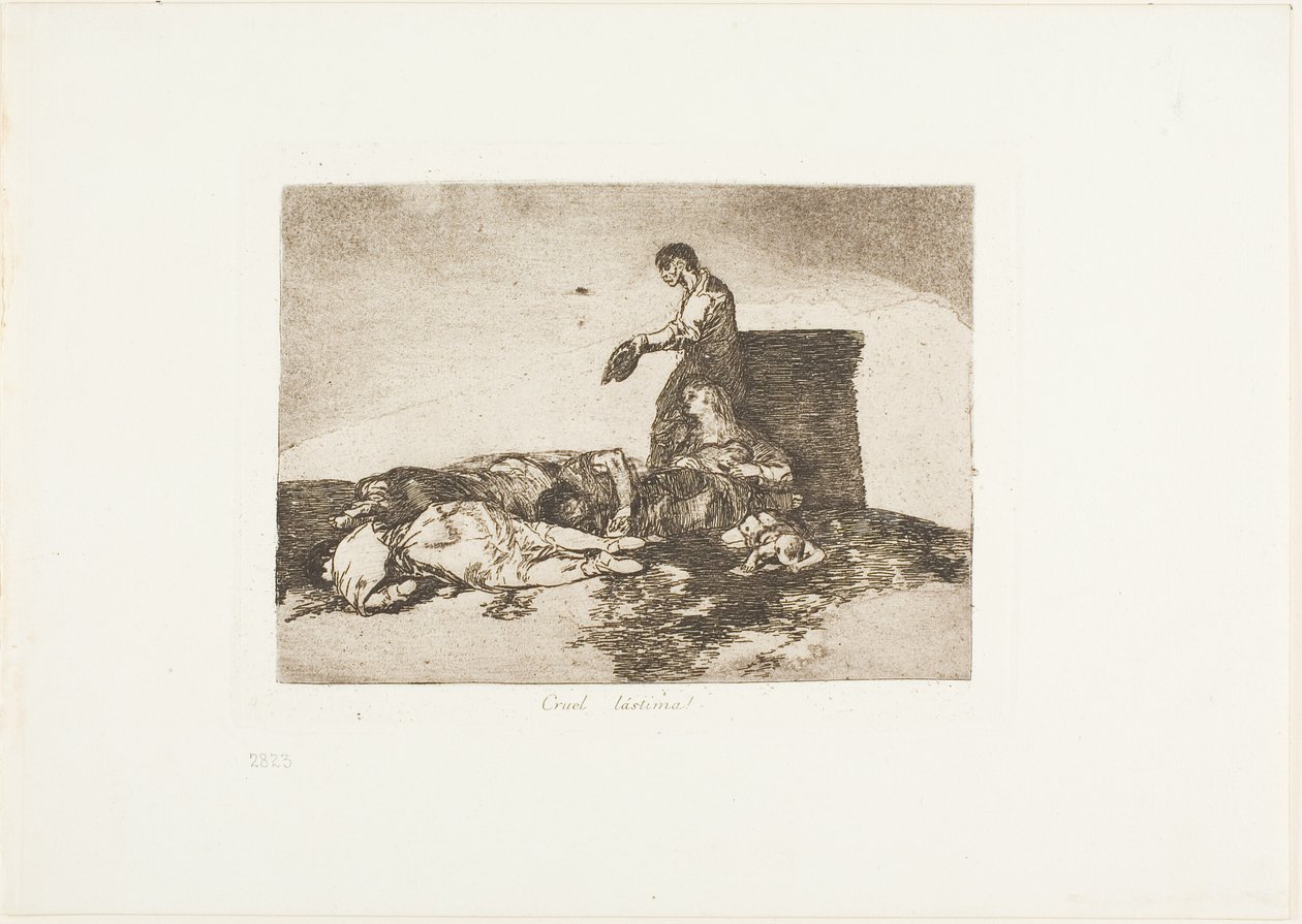 Krutý příběh běda!, deska 48 z The Disasters of War od Francisco Jose de Goya y Lucientes