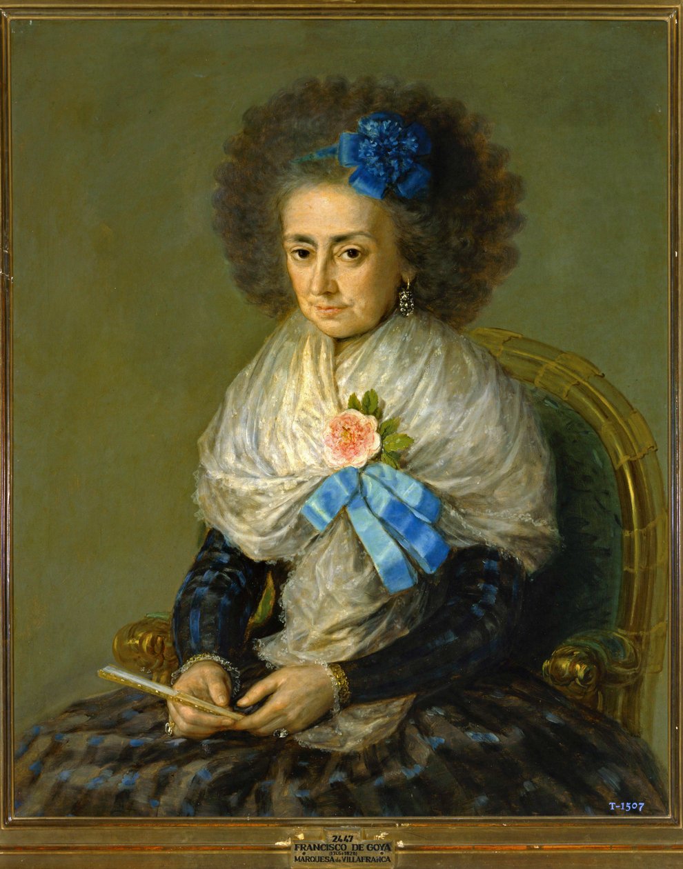Dona Maria Antonia Gonzaga, markýza z Villafrancy ... (malba na plátně) od Francisco Jose de Goya y Lucientes