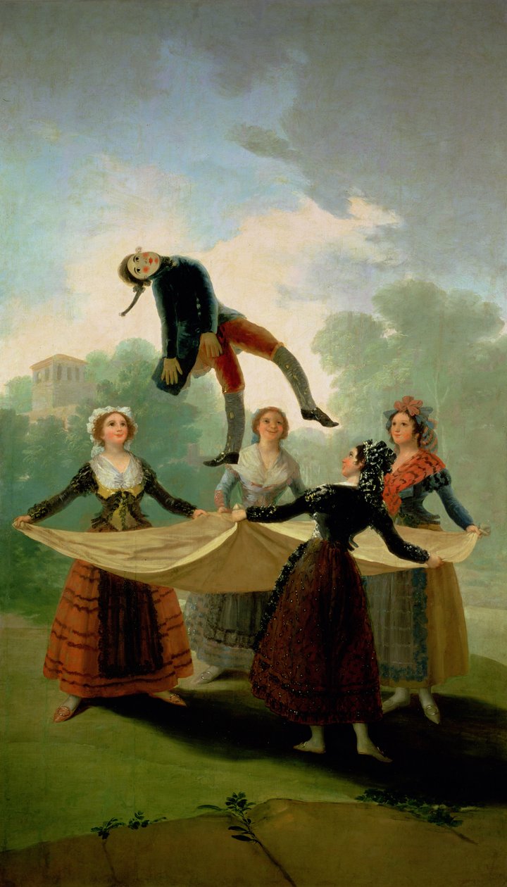 El Pelele (Loutka) 1791-2 (olej na plátně) od Francisco de Goya