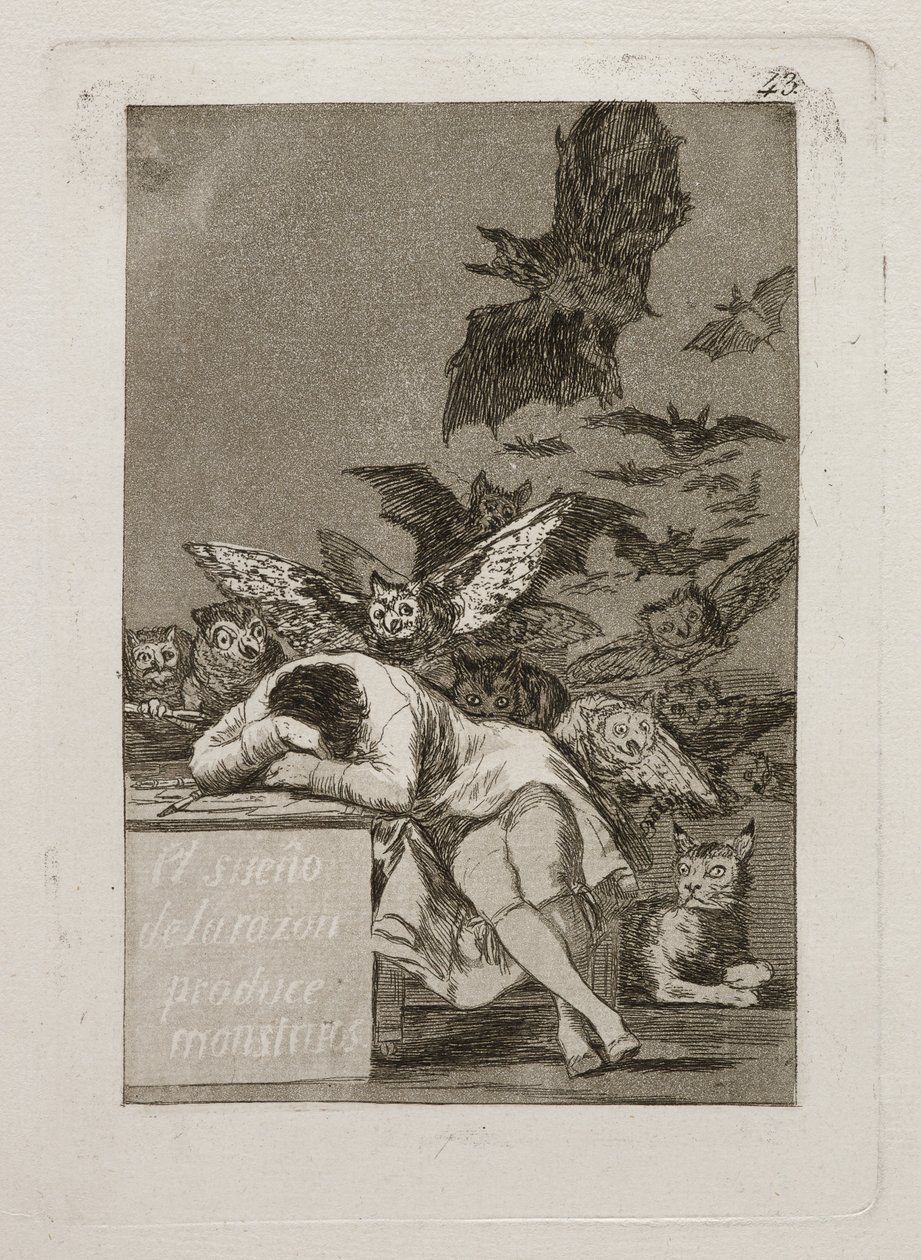 The Dream of Reason produkuje monstra od Francisco Jose de Goya y Lucientes