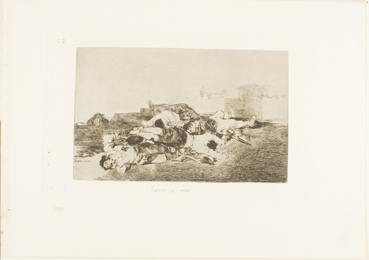 Ještě horší, deska 22 z The Disasters of War od Francisco Jose de Goya y Lucientes