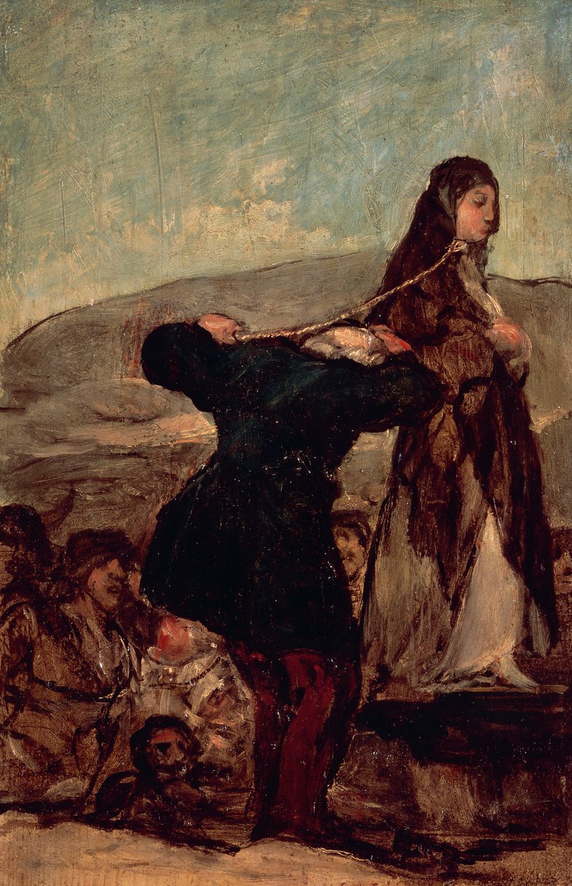 Poprava čarodějnice od Francisco Jose de Goya y Lucientes