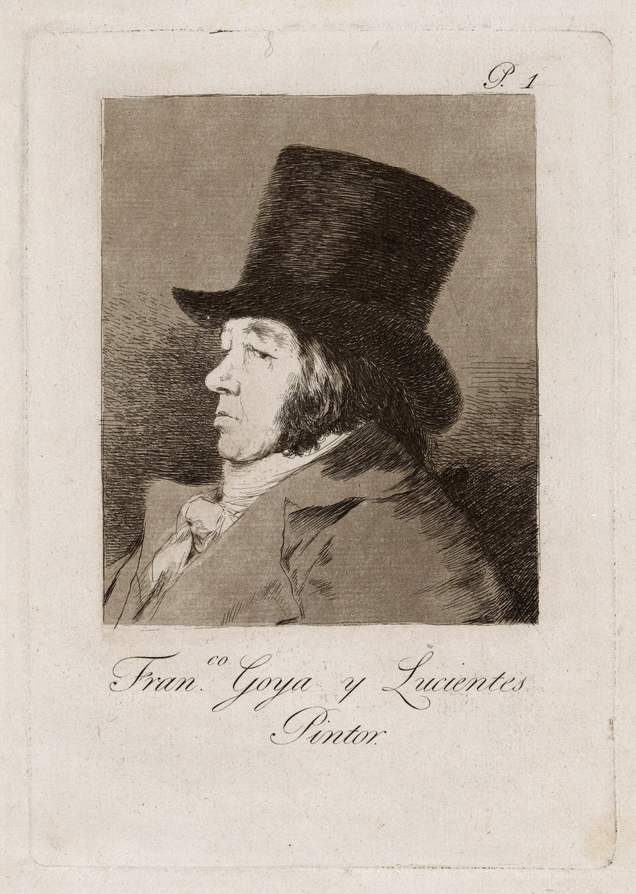 Francisco Goya y Lucientes, malíř, deska jedna z Los Caprichos od Francisco Jose de Goya y Lucientes