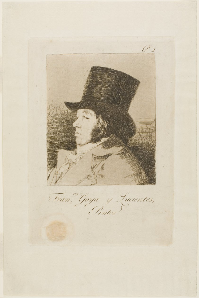 Francisco de Goya y Lucientes, malíř, deska jedna z Los Caprichos od Francisco Jose de Goya y Lucientes