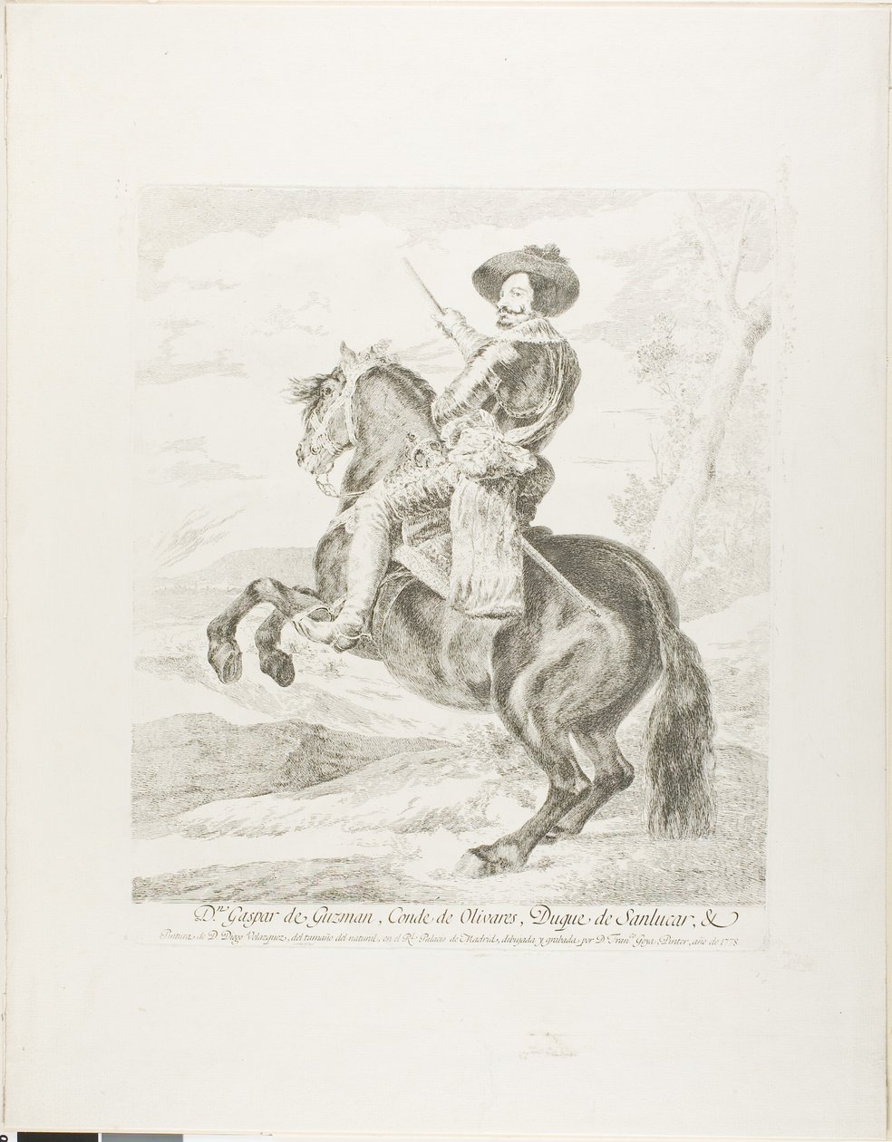 Gaspar de Guzman, hrabě vévoda z Olivares od Francisco Jose de Goya y Lucientes