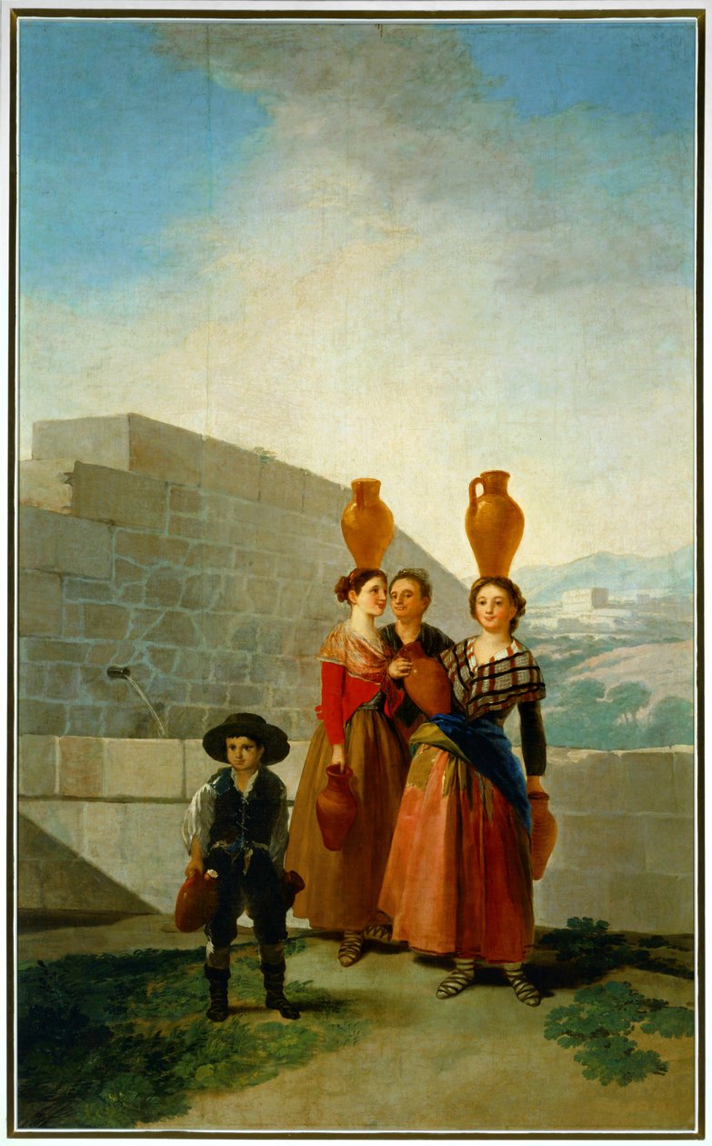Dívky nesoucí džbány s vodou ... (malba na plátně) od Francisco Jose de Goya y Lucientes