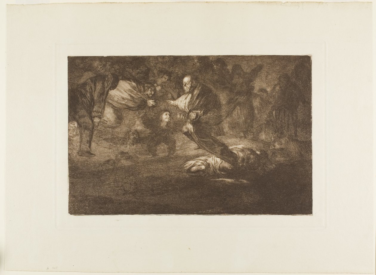 Bůh je stvořil a spojili se dohromady, deska 18 z Los Proverbios od Francisco Jose de Goya y Lucientes