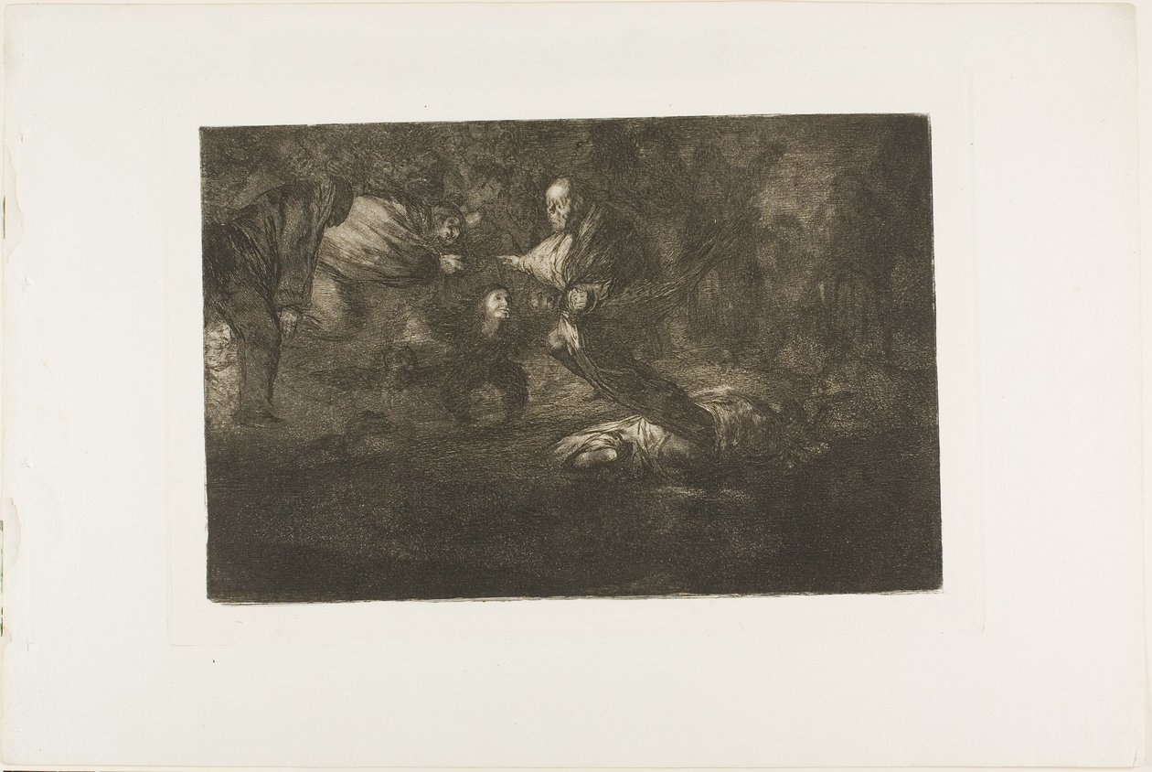 Bůh je stvořil a spojili se dohromady, deska 18 z Los Proverbios od Francisco Jose de Goya y Lucientes