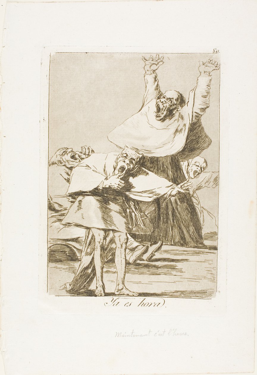 Je čas, deska 80 z Los Caprichos od Francisco Jose de Goya y Lucientes