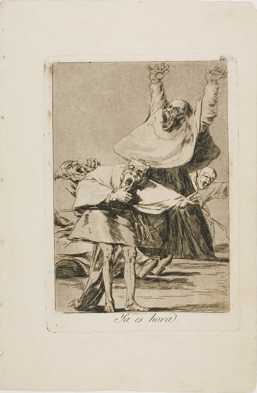 Je čas, deska 80 z Los Caprichos od Francisco Jose de Goya y Lucientes