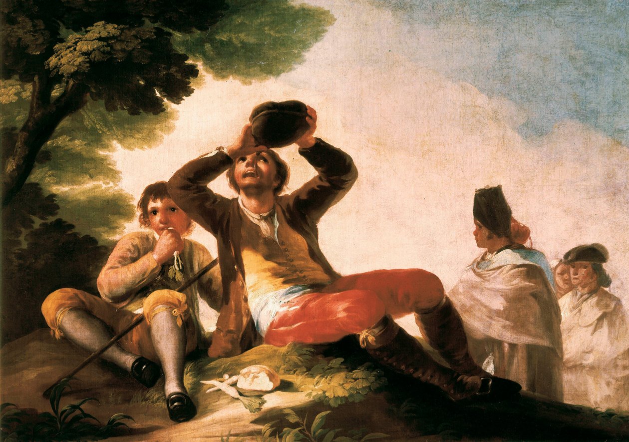 "Le buveur"" Francisco de Goya y Lucientes (1746-1828). 1777. Madrid. Musee du Prado. od Francisco Jose de Goya y Lucientes