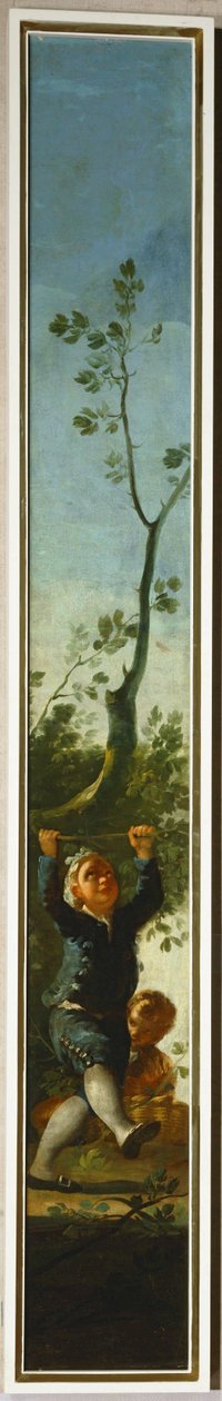 Chlapeček a strom... (malba na plátně) od Francisco Jose de Goya y Lucientes