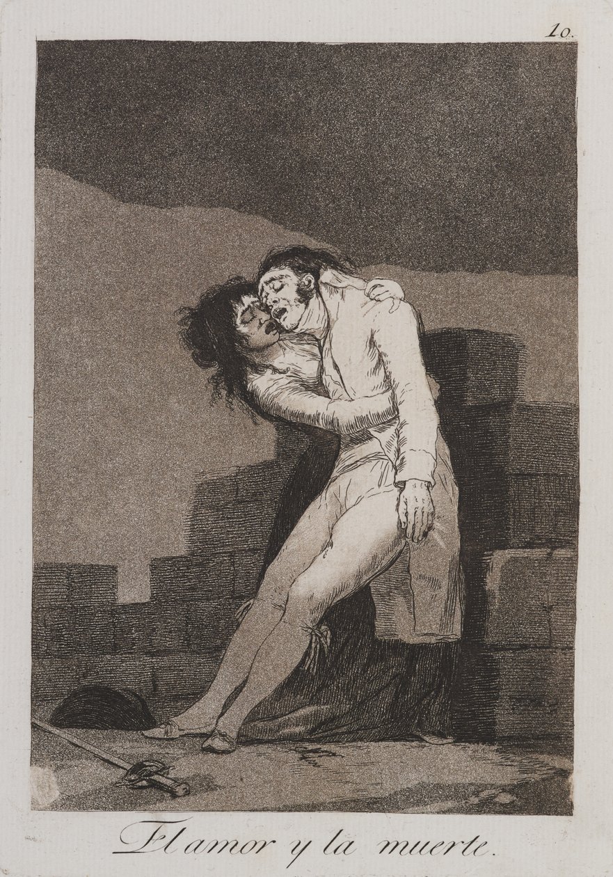 Láska a smrt od Francisco de Goya