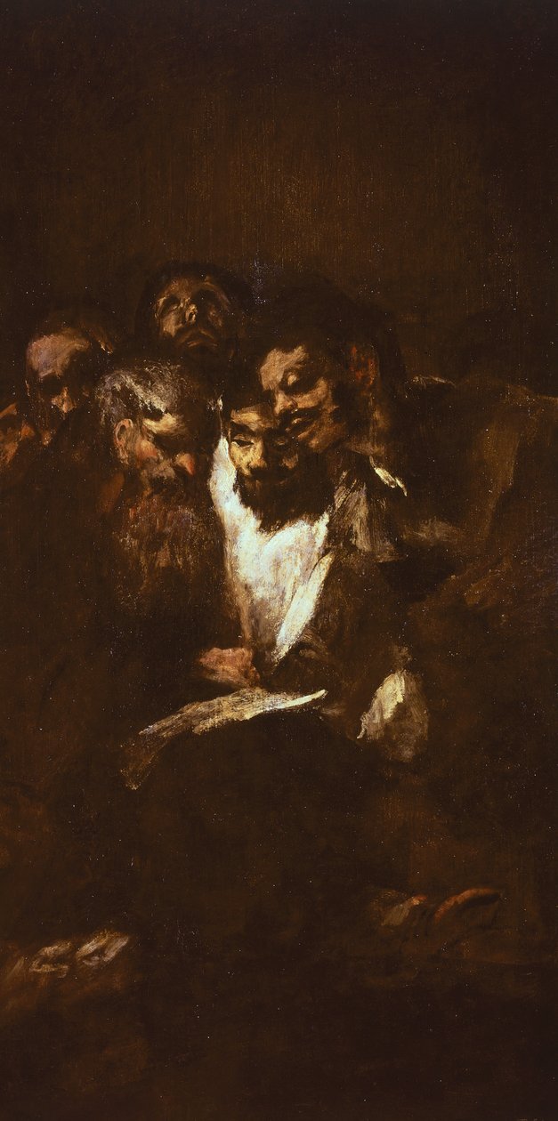 Muži čtou Francisco de Goya (1746-1828) od Francisco Jose de Goya y Lucientes