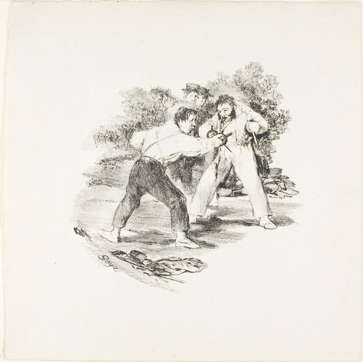 Moderní duel od Francisco Jose de Goya y Lucientes