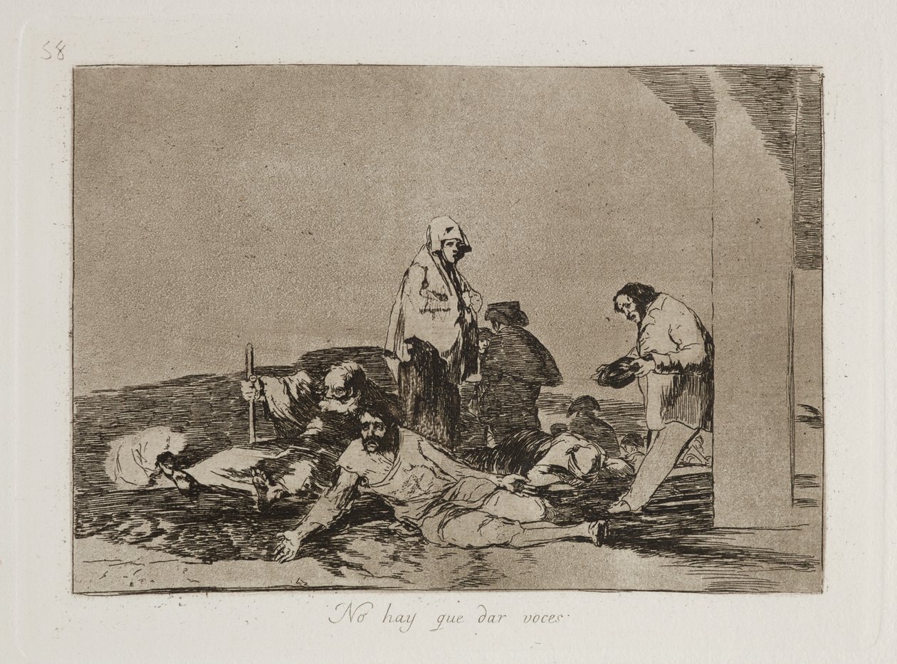 No hay que dar voces (nemá cenu křičet) od Francisco Jose de Goya y Lucientes