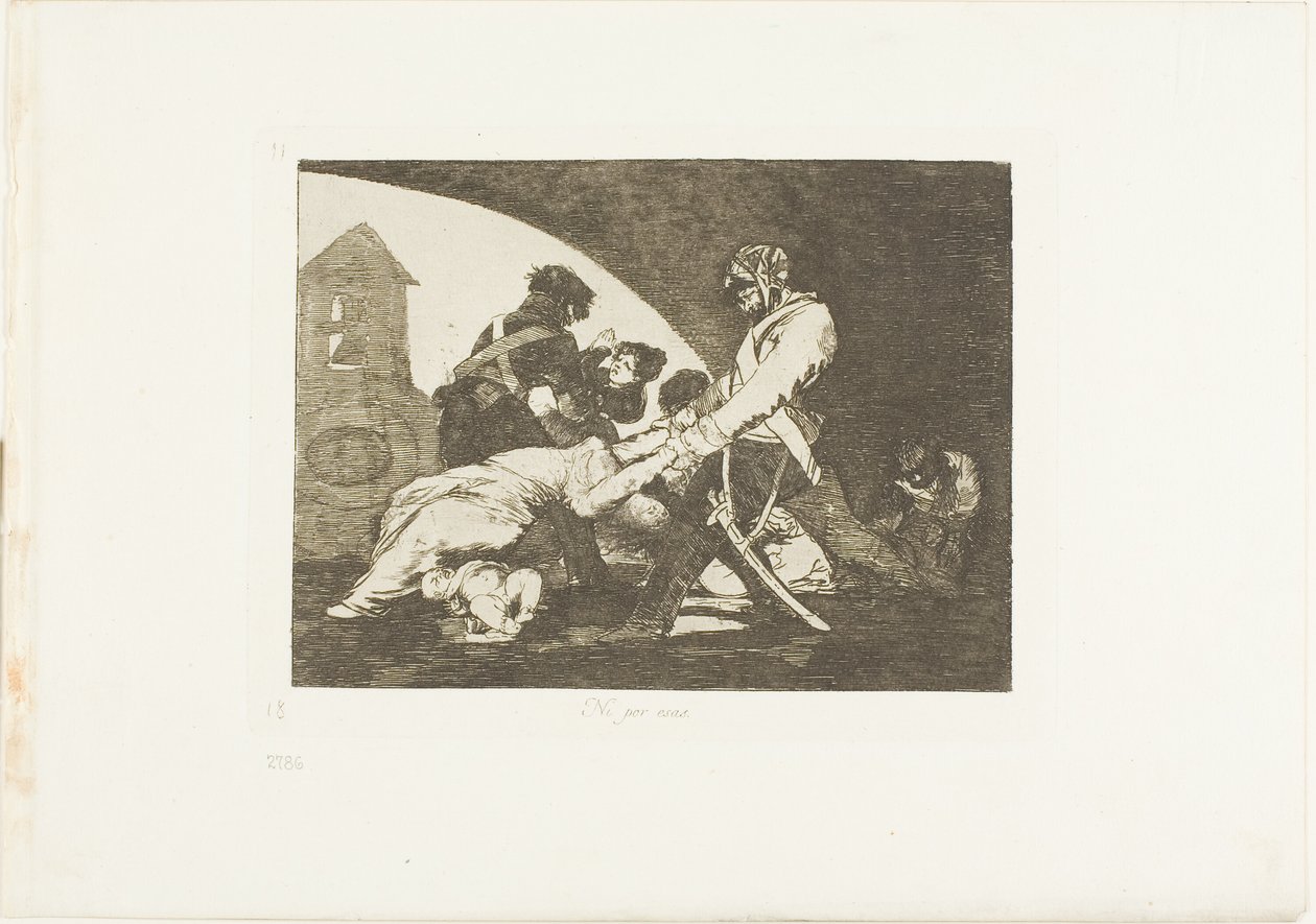 Ani tyhle, deska jedenáct z The Disasters of War od Francisco Jose de Goya y Lucientes
