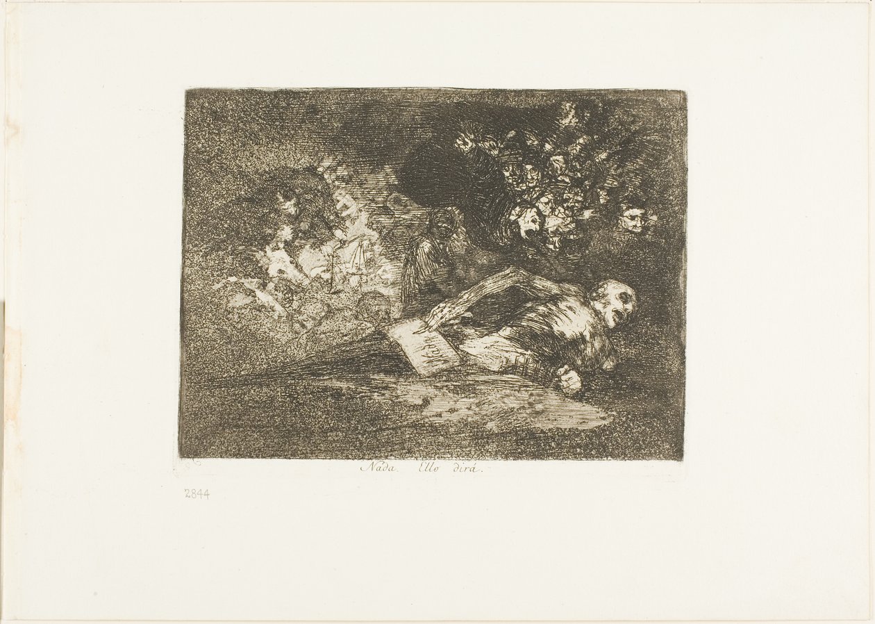 Nic. The Event Will Tell, deska 69 z The Disasters of War od Francisco Jose de Goya y Lucientes