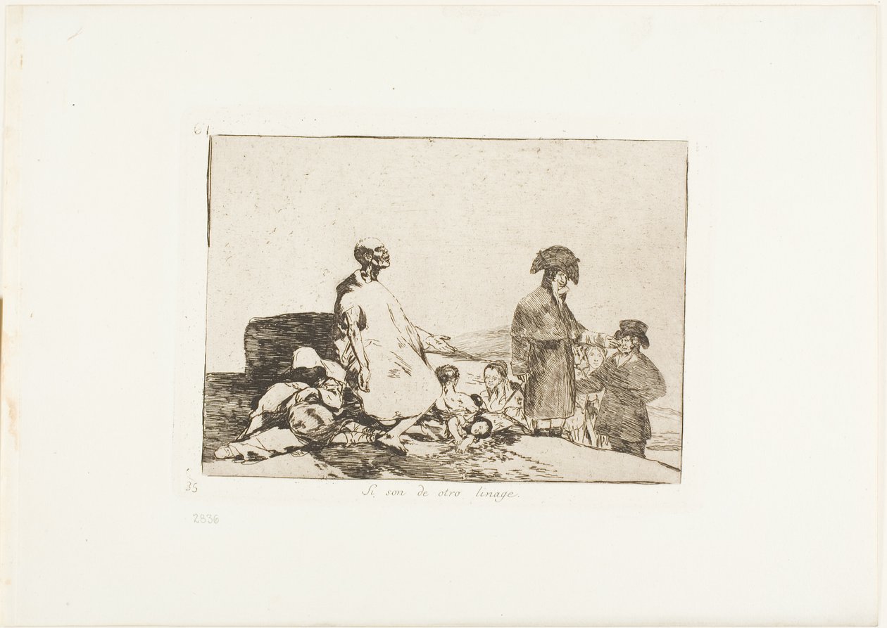 Možná jsou jiného plemene, deska 61 z The Disasters of War od Francisco Jose de Goya y Lucientes
