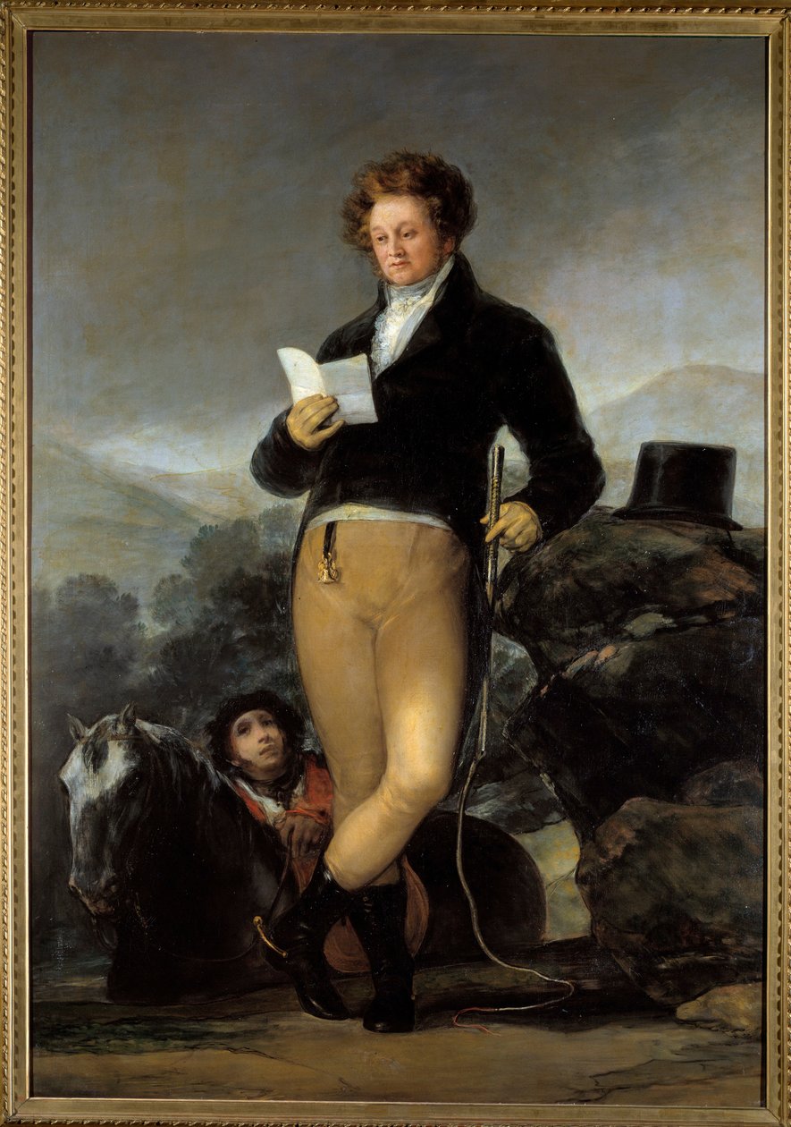 Portrét u nohou Dona Francisca od Borja Telez Giron od Francisco de Goya