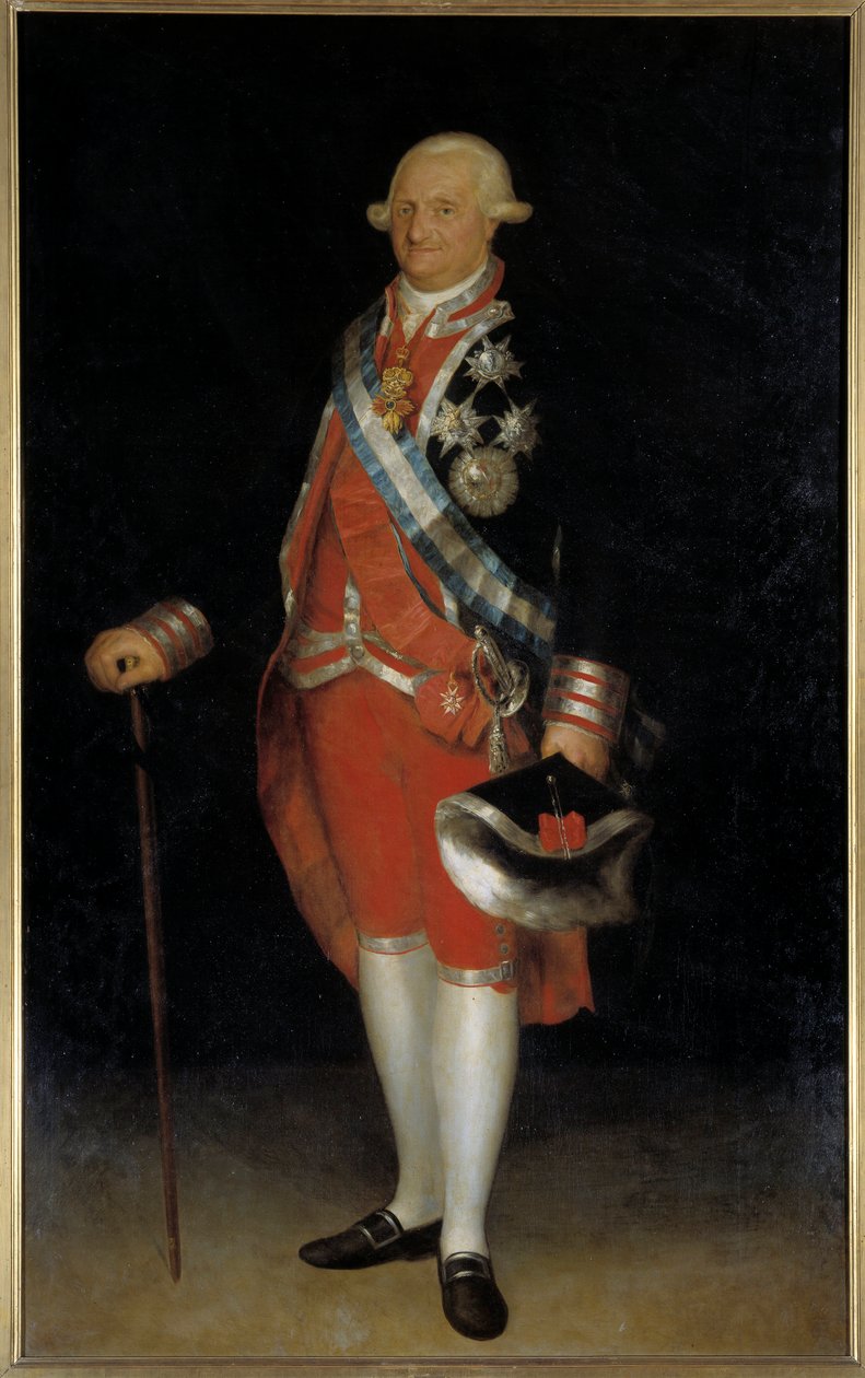 Portrét Karla IV., španělského krále (olej na plátně) od Francisco de Goya