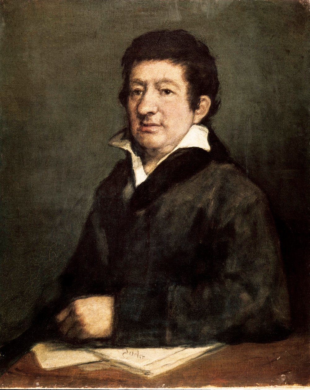 Portrét Leandra Fernandeze de Moratin (1760-1828), španělského básníka a dramatika. Obraz Francisco de GOYA Y LUCIENTES (1746-1828) od Francisco de Goya