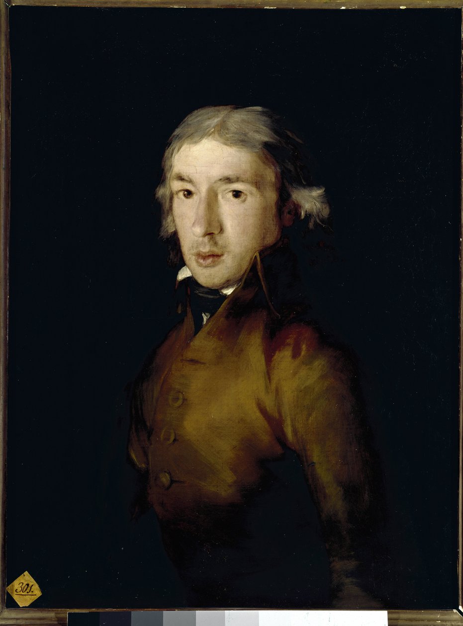 Portrét Leandra Fernandeze de Moratina, španělského básníka a dramatika. (olej na plátně od Francisco de Goya