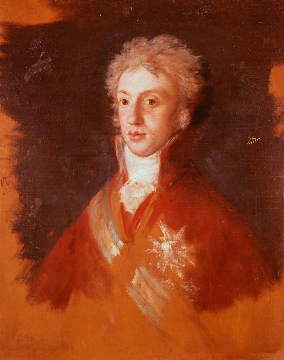 Portrét Luigi di Borbone-Parma, Francisco de Goya (1746-1828), Studie pro rodinu Karla IV. od Francisco Jose de Goya y Lucientes