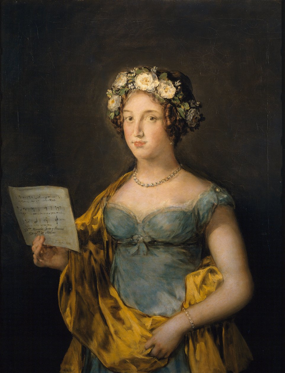 Portrét Manuely Tellez Giron y Pimentel (1794-1838), vévodkyně z Abrantes od Francisca de Goyi (1746-1828) od Francisco de Goya
