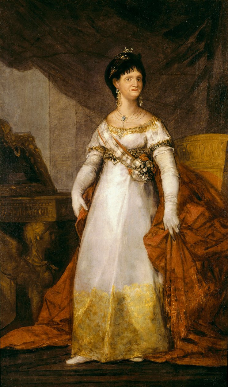 "" Portrét španělské královny Marie Louise Bourbonské Parma (1751-1819) "" Obraz Francisco de Goya y Lucientes (1746-1828) 1800-1810 Bilbao. Muzeum Bellas Artes de Bilbao od Francisco de Goya