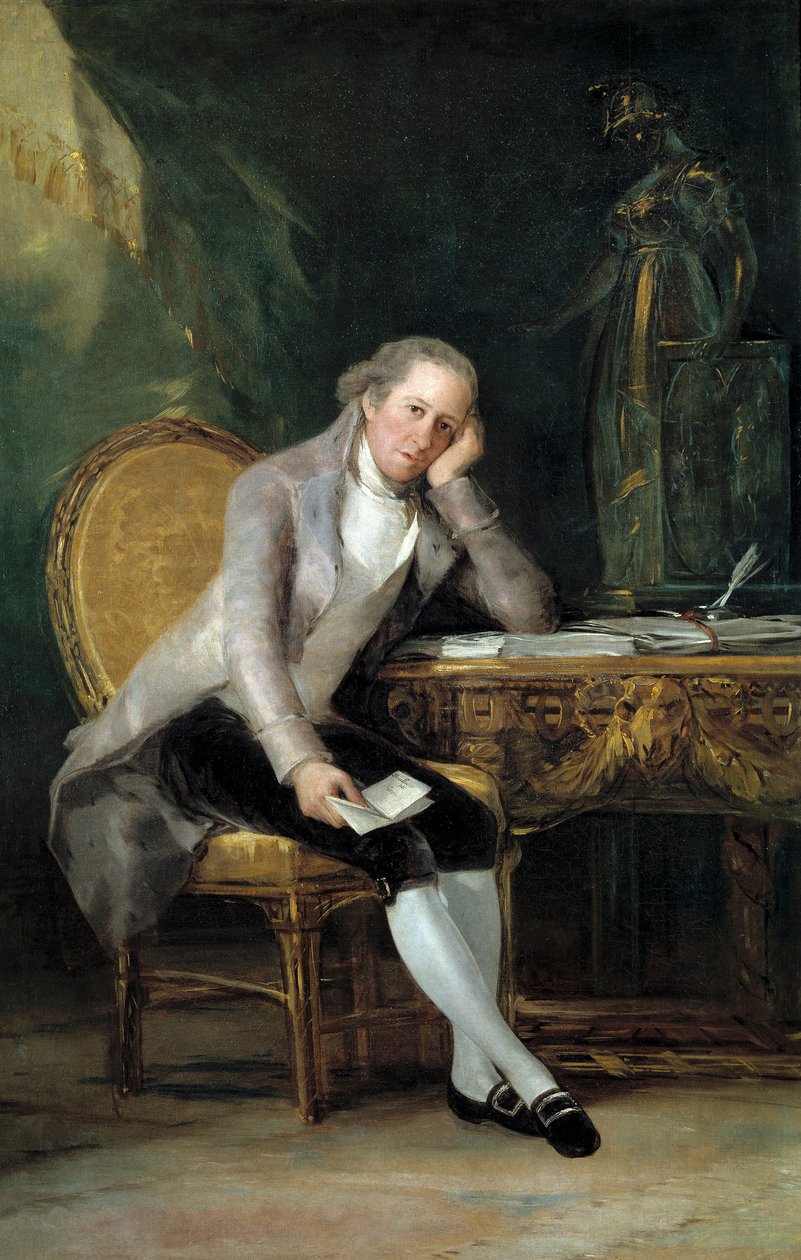 Portrét státníka a spisovatele Gaspara Melchora de Jovellanos od Francisco de Goya